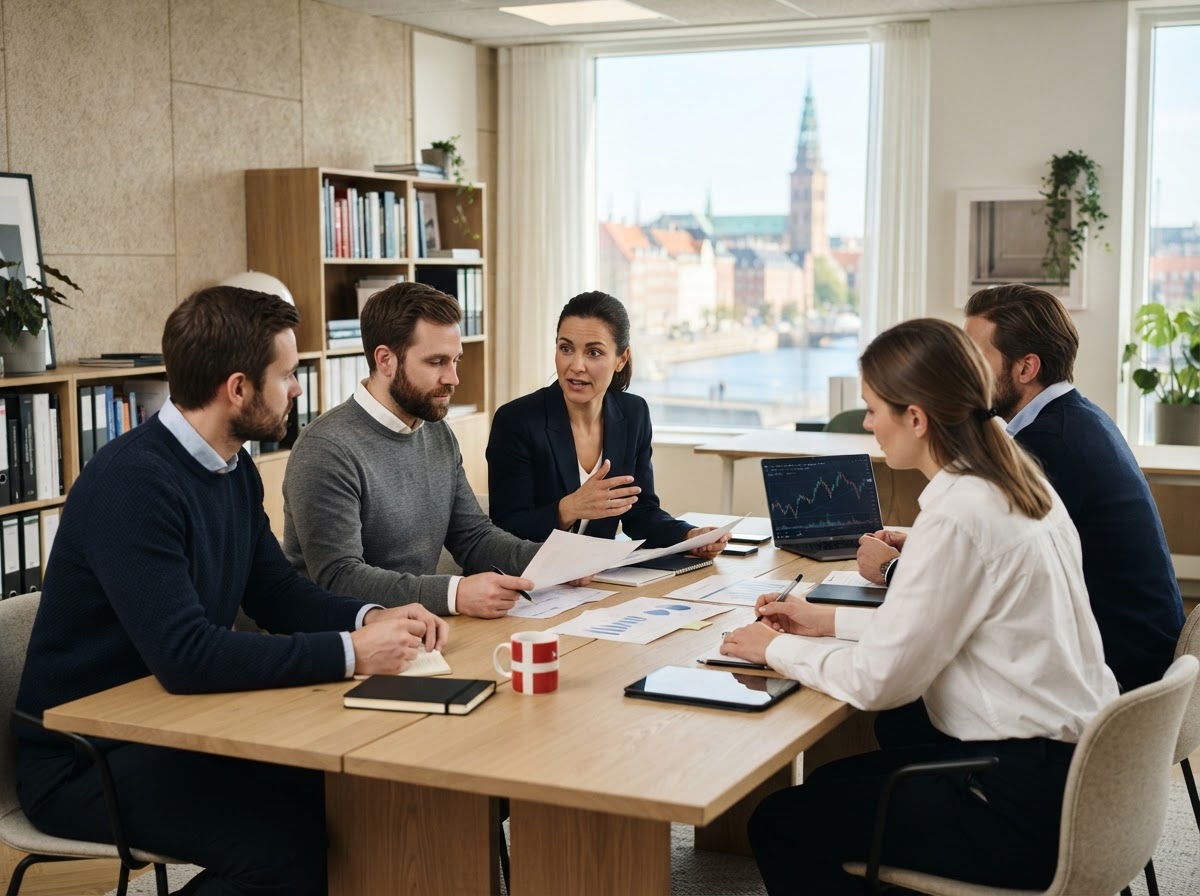 Stærk Vækstelse team der arbejder med dataanalyse